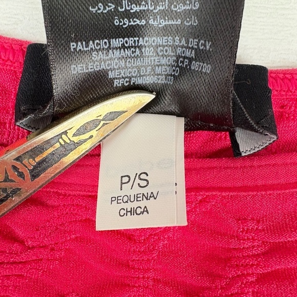 Bebe Pink Long Sleeve Mini Form Fitting Dress.  Size Small - Picture 4 of 10